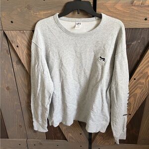 Keith Haring Men's Light Gray Crewneck Sweater